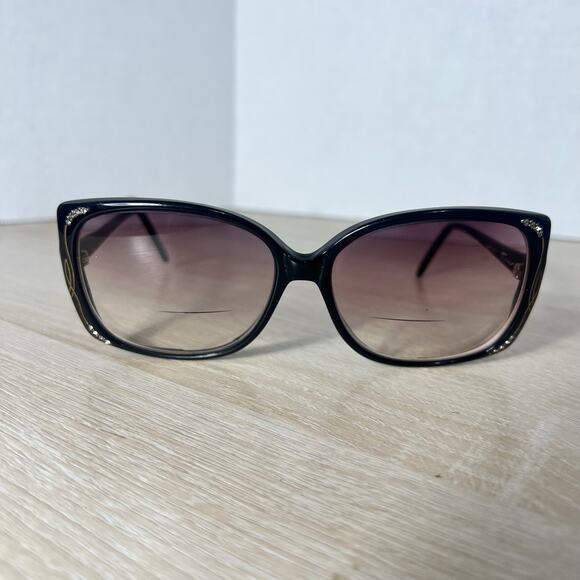 Vintage Tura 652 EBO Sunglasses Oversized Black FRAMES ONLY France L main image 12